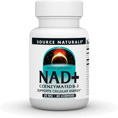 Source Naturals NAD+ Coenzimado B-3 25 mg, – Personas con fatiga o falta de energía – Image 1