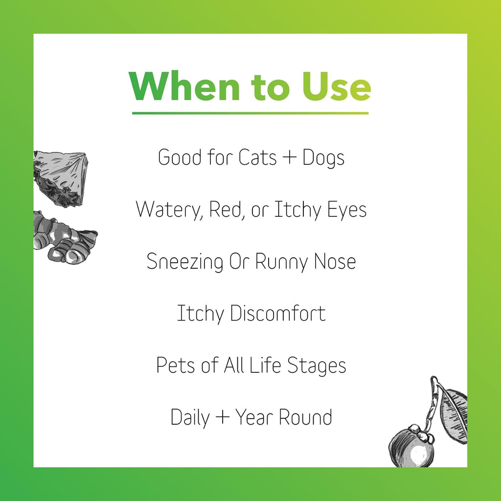 InClover Natural Dog and Cat Allergy Relief Supplement – Suplemento Herbal para Alergias