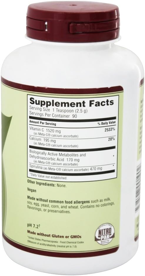 NutriBiotic Meta-C Vitamina C en Polvo, 227 g (8 oz)