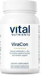 Vital Nutrients ViraCon - Apoyo Inmunitario con Zinc y Hierbas - 60 Cápsulas