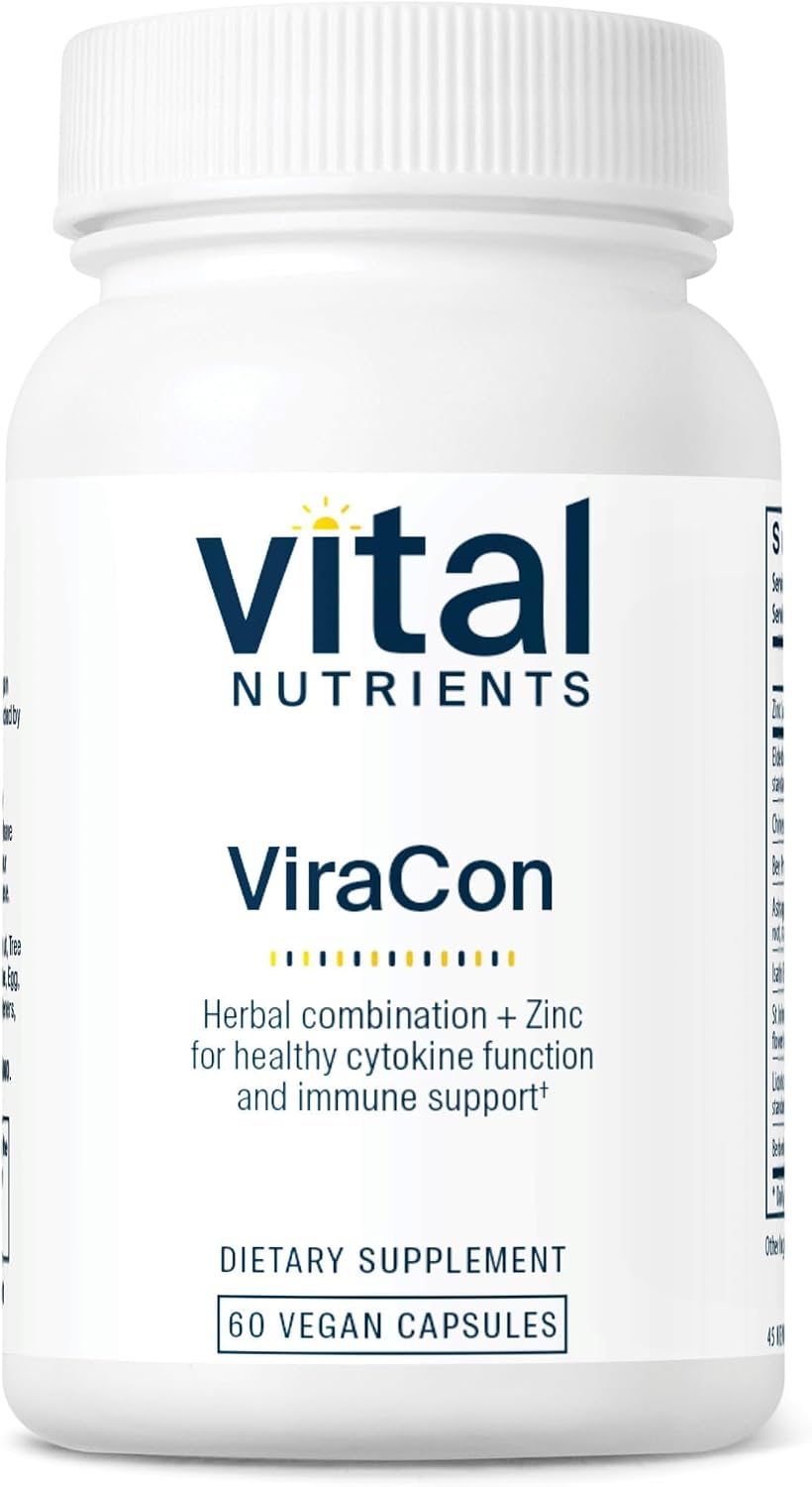 Vital Nutrients ViraCon - Apoyo Inmunitario con Zinc y Hierbas - 60 Cápsulas