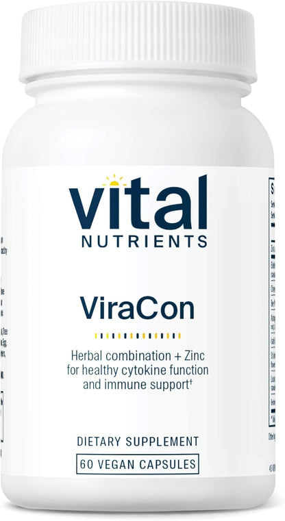 Vital Nutrients ViraCon - Apoyo Inmunitario con Zinc y Hierbas - 60 Cápsulas – Image 1