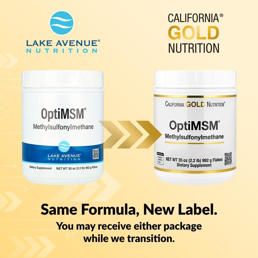 Lake Avenue Nutrition OptiMSM Flakes, 2.2 lbs (35 oz)