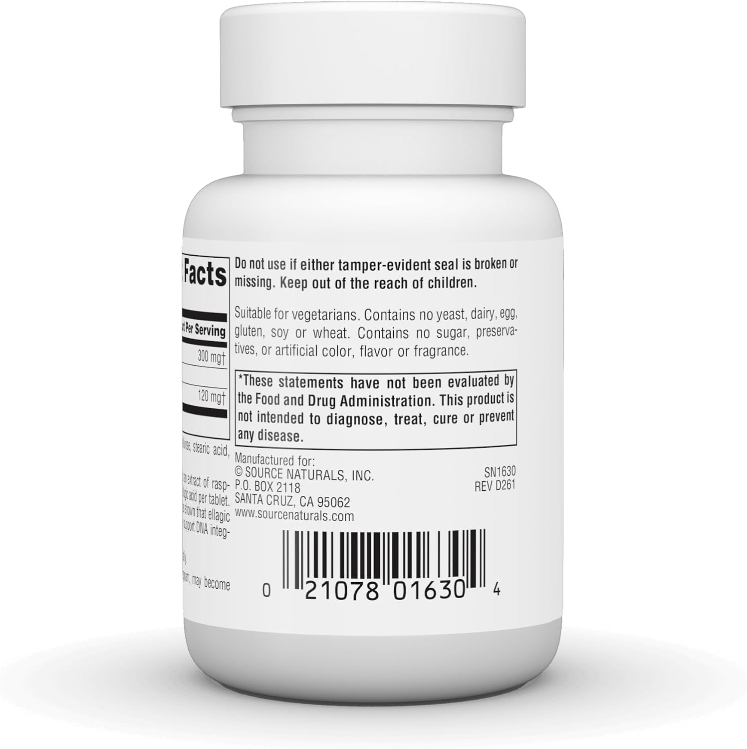 Source Naturals Ellagic Active 300mg - 60 Comprimidos