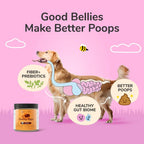 kin+kind Healthy Poops – Polvo de Calabaza Orgánico para Perros y Gatos – Prebiótico – Paquete de 3 (3 x 227 g)