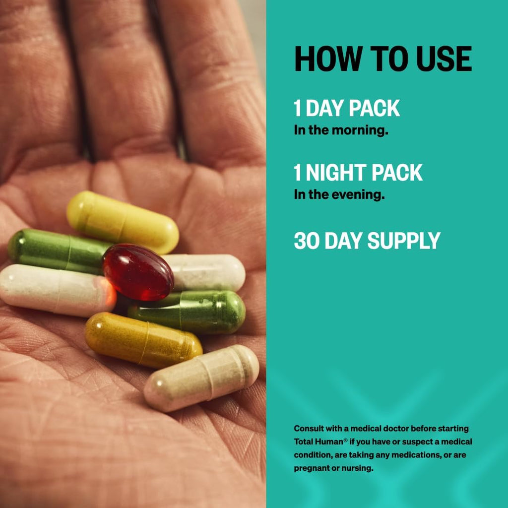 ONNIT Pack de Rendimiento Diario: Alpha Brain Nootrópico (90 cápsulas) + Total Human Day & Night (30 días)