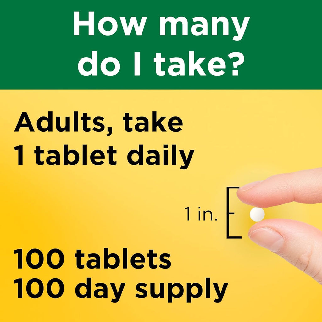 Nature Made Vitamina B1 100 mg - 100 Comprimidos - Suplemento para el Metabolismo Energético