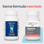 ARG Niacin con Vitamina B3 - 250 mg de Niacina - 90 Cápsulas