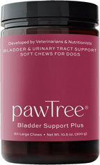 pawTree Bladder Support Plus - Complemento para la salud urinaria de perros y gatos (Grande)