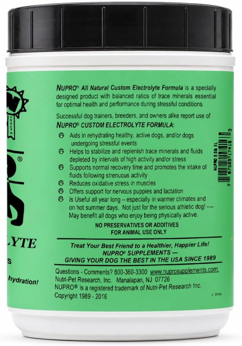 NUPRO Electrolitos para Perros - Hidratación y Minerales - 2.5 Libras