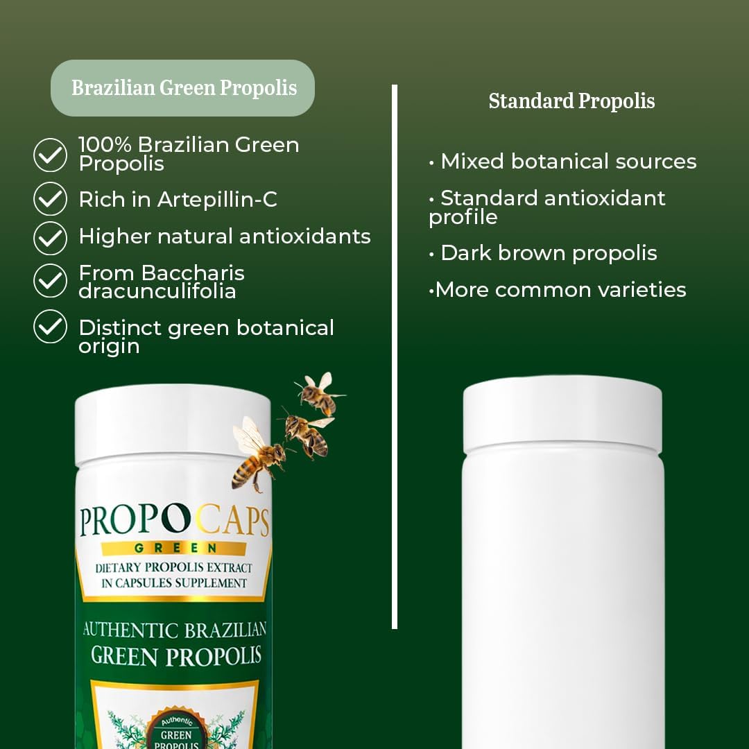 Beelife Propóleo Verde Brasileño - 120 Cápsulas (60 Días)