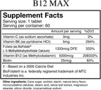 Wellgenix Bio-Available Sublingual B12 Max - 120 Comprimidos