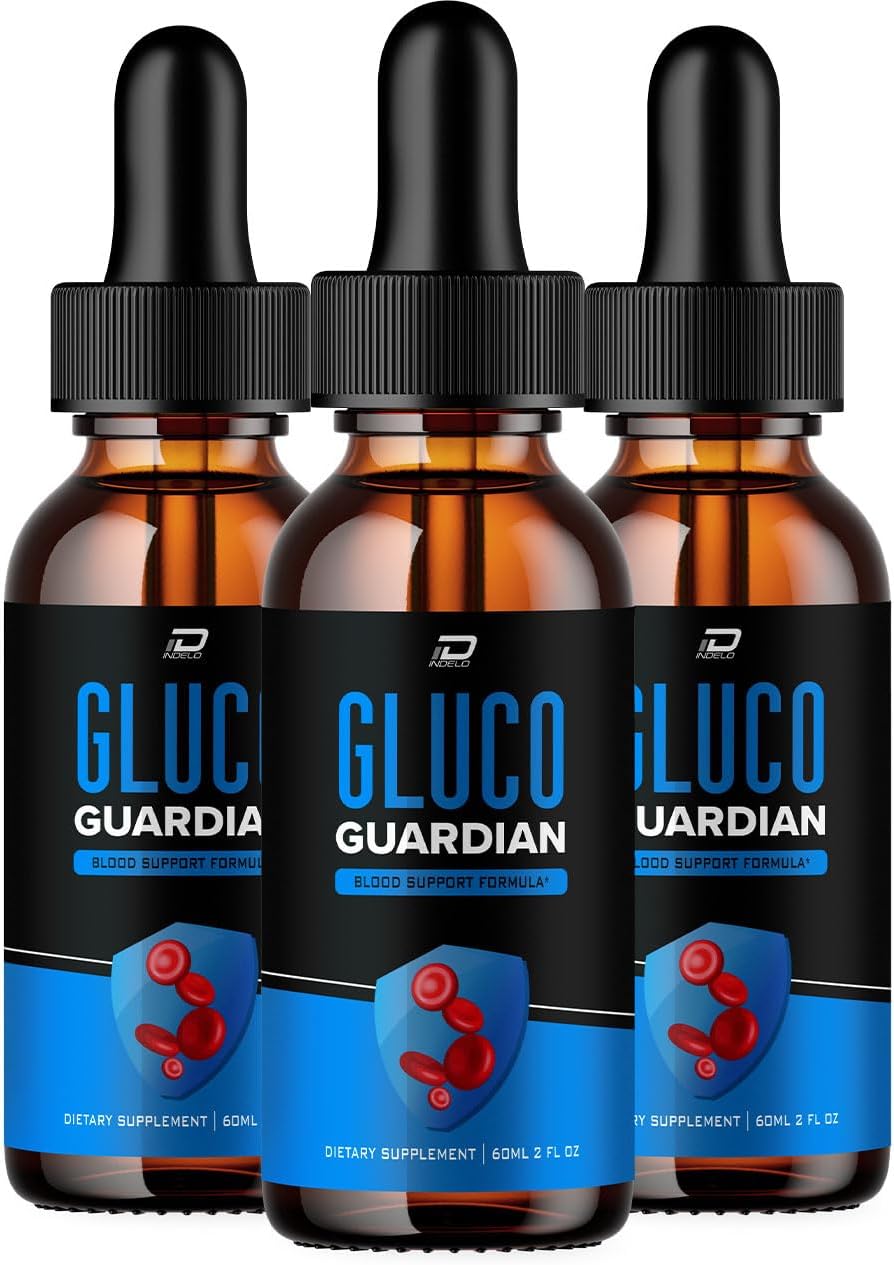 Gluco Guardian Drops - Suplemento Líquido Natural (Pack de 3 - 3 Meses de Suministro)