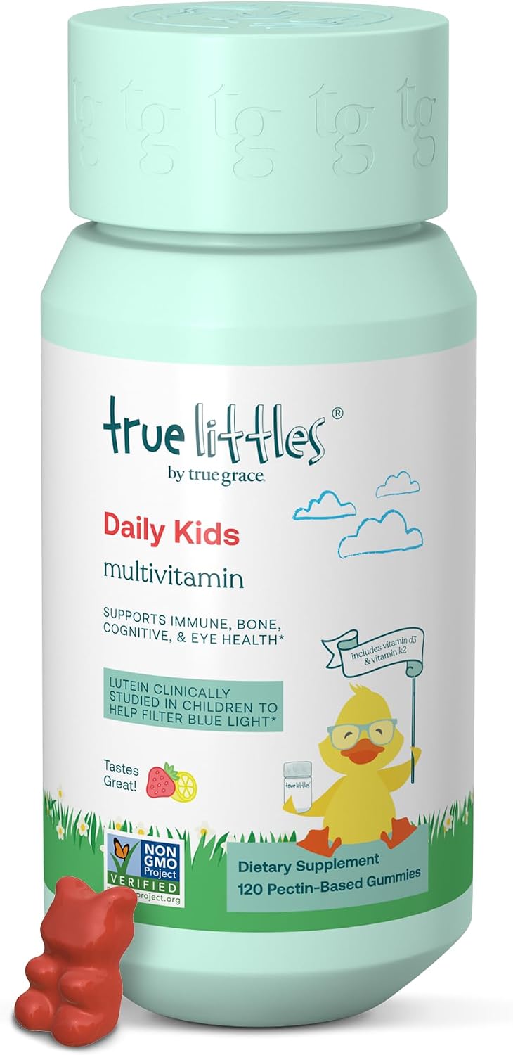 True Grace True Littles Daily Kids Multi - 120 gominolas de pectina - Multivitamínico infantil