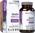 Bluebonnet Nutrition Beautiful Ally Biotina 10.000 mcg – Cápsulas Vegetales para Cabello y Uñas