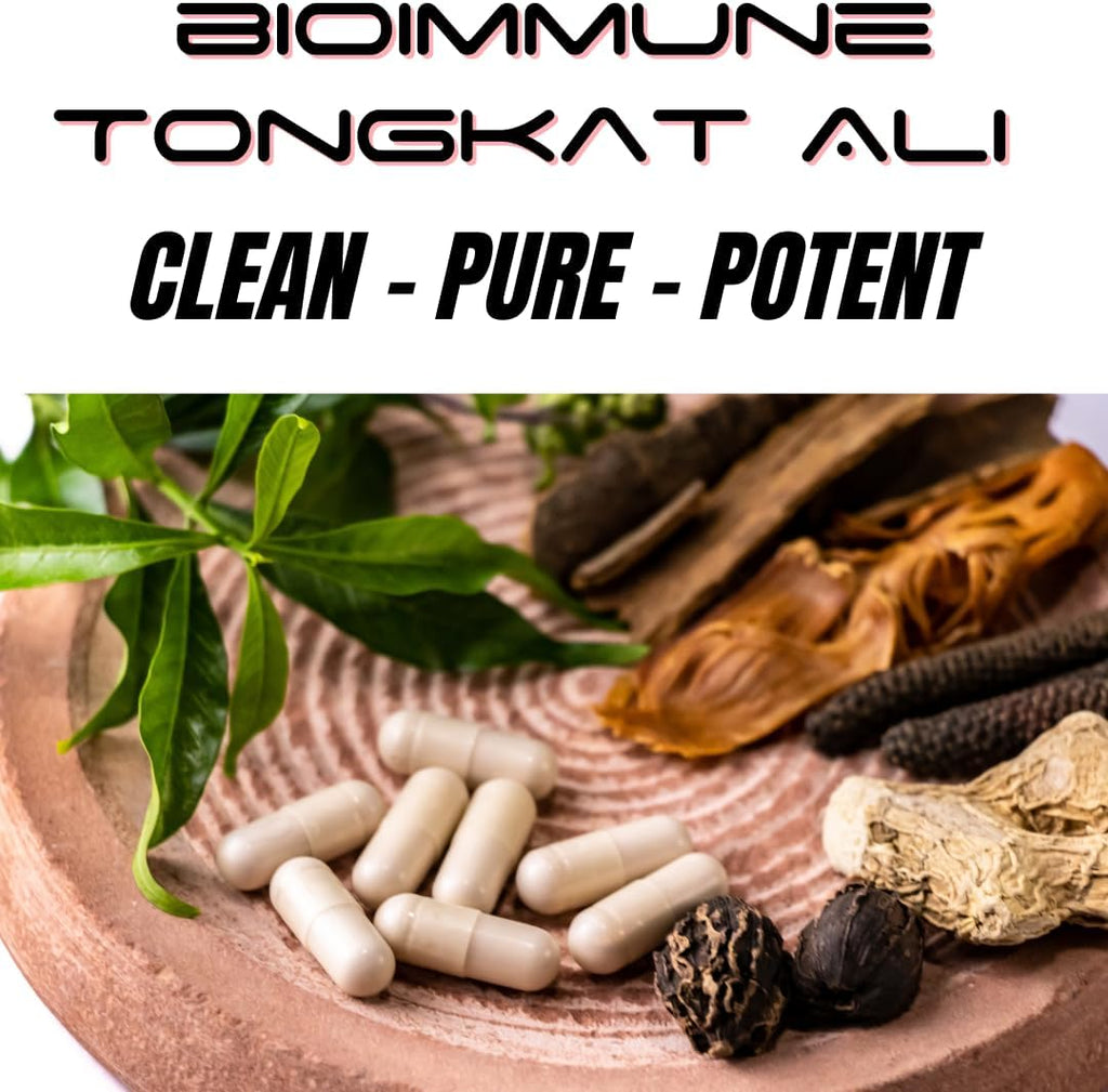 BioImmune Longjack Tongkat Ali Ultra Concentrado Extracto Purificado - 60 Cápsulas