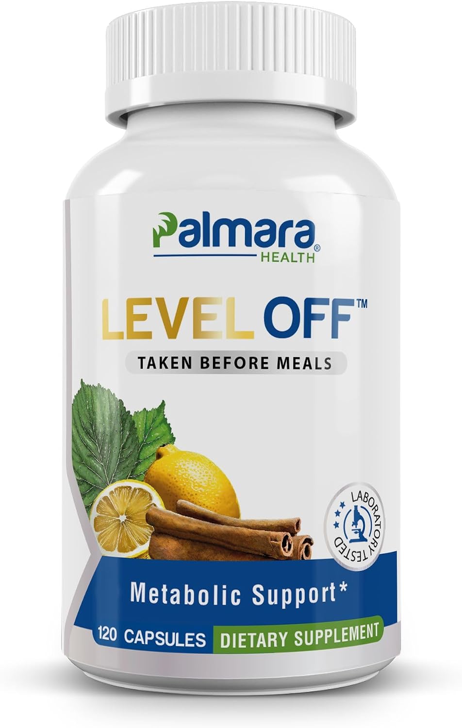 Level Off Anti Spike Formula – Suplemento de Glucosa en Cápsulas para la Salud Metabólica, Puede Apoyar Niveles Saludables de Glucosa Postprandial, Vegano, Sin OGM, Sin Gluten (120 Cápsulas)