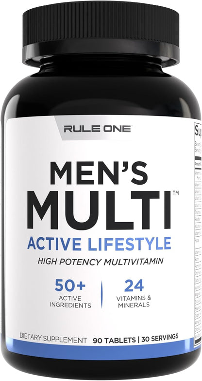 Rule 1 Proteins Men's Daily Multi, 90 – Vitaminas antioxidantes A, C y E: Contribuyen a proteger las células – Image 1