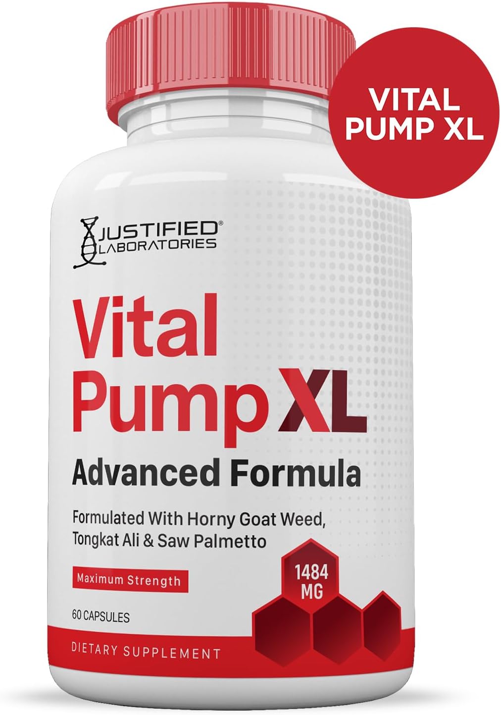 Vital Pump XL Pills 1484mg Advanced Formula Proprietary Blend for Men's Health, 60 cápsulas