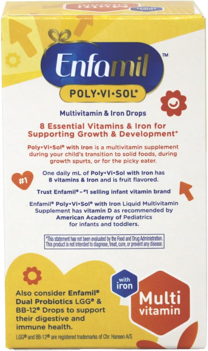 Enfamil Poly-Vi-Sol Gotas Multivitamínicas con Hierro - 50 ml