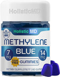 Azul de Metileno para Humanos Grado Farmacéutico USP - 7mg y 14mg - Gominolas Veganas Sin Azúcar Sabor Bayas - 60 Unidades