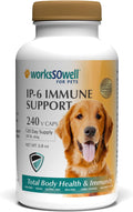 WorksSoWell IP-6 Immune Support for Dogs – 240 V-Cápsulas