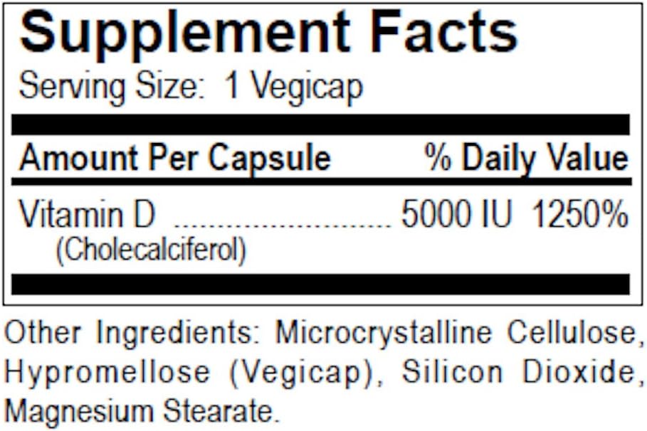 Dialyvite – Vitamina D3 5000 IU (Colecalciferol) – 90 Cápsulas – Apoya la Salud Renal para Pacientes en Diálisis