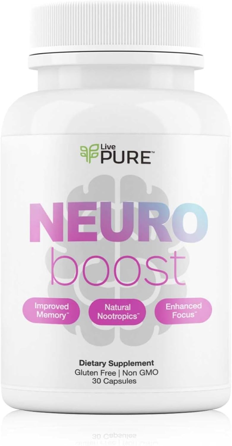 Pure Neuro Boost - 30 Cápsulas - Suplemento Nootrópico Natural