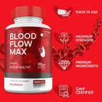 (2 Pack) Blood Flow Max, Suplemento de Máxima Potencia