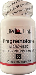 LifeLink Pregnenolona 50mg – 100 Cápsulas
