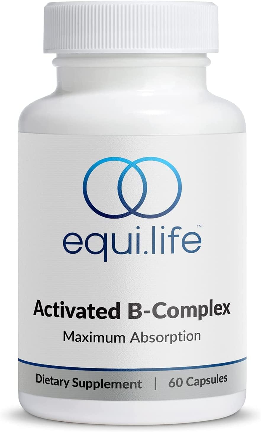 EquiLife Activated B Complex Metilado - Complejo B, 60 Cápsulas