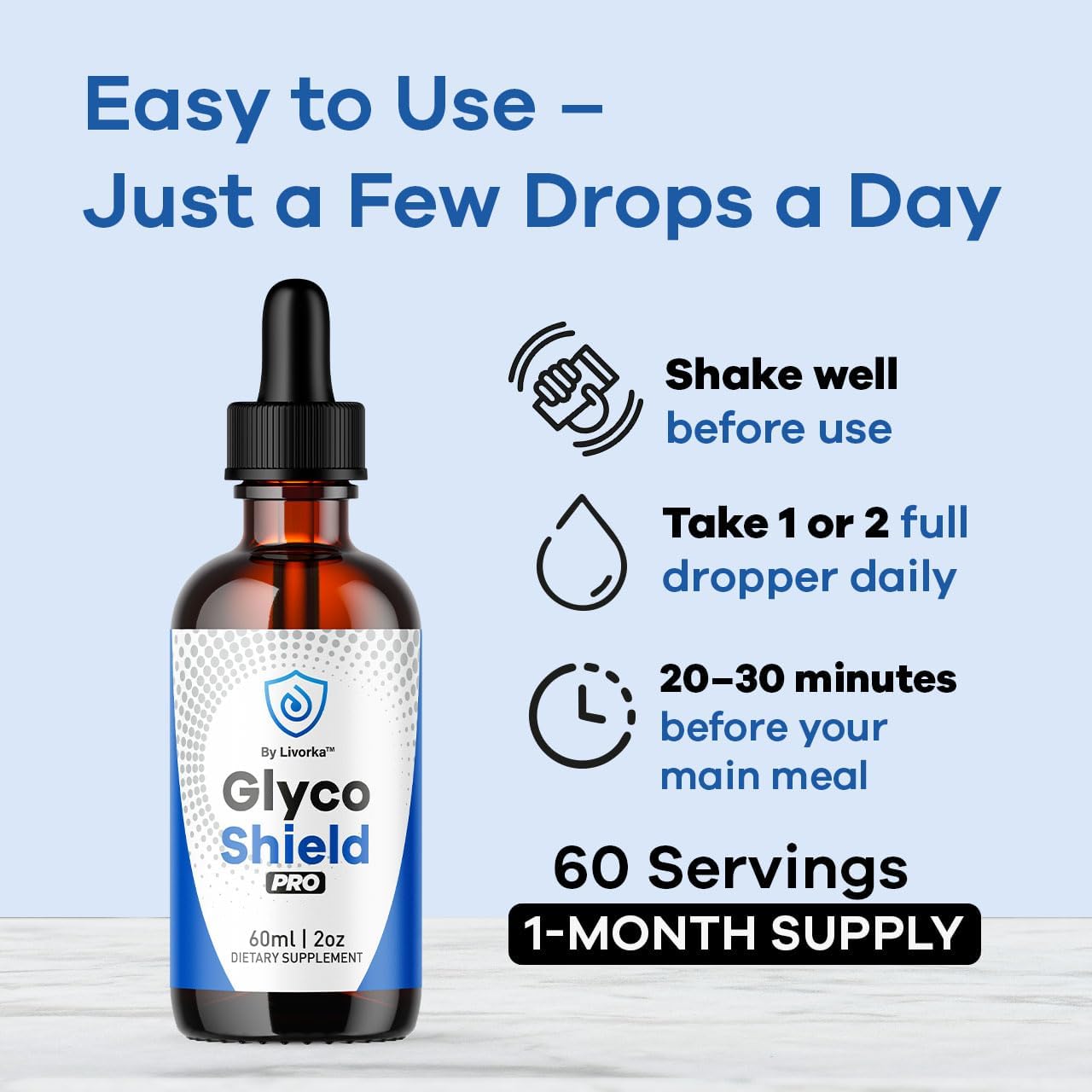 Glyco Shield Drops - Complemento Alimenticio en Gotas, 3 Botes
