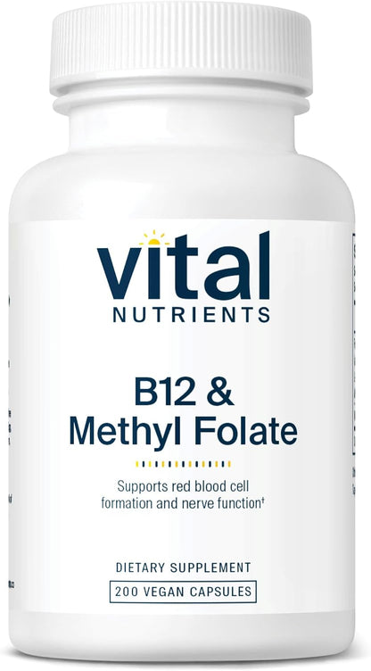 Vital Nutrients Vitamina B12 y Metilfolato - 100 Cápsulas - Metilcobalamina y 5-MTHF – Image 6