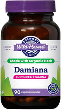 Oregon's Wild Harvest Organic Damiana – 90 Vegan Capsules