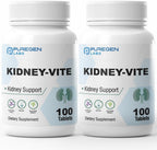 Puregen Labs Kidney-Vite Apoyo Renal – 200 Comprimidos (2 Paquetes)