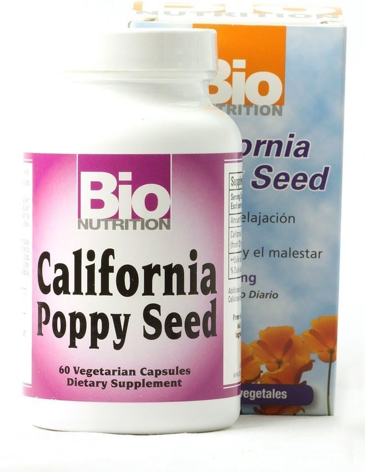 Bio Nutrition - California Poppy - 500 mg - 60 Vegetarian Capsules