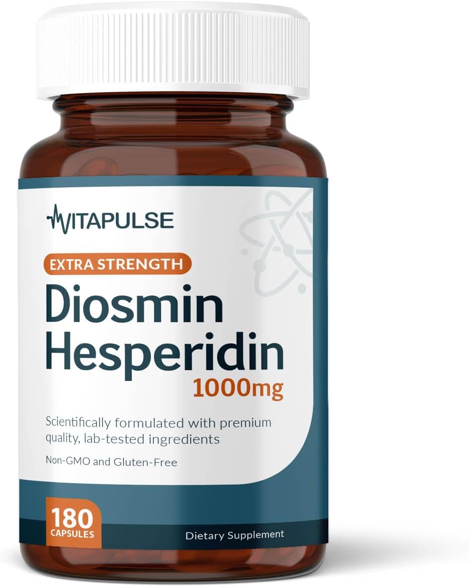 Hesperidin Plus 1000mg por Ración (180 Cápsulas Vegetarianas) - 90 Días de Suministro
