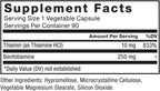 Force Factor Benfotiamina Plus Tiamina, Vitamina B1 Liposoluble de Alta Absorción, No GMO, Vegano, 90 Cápsulas Vegetales