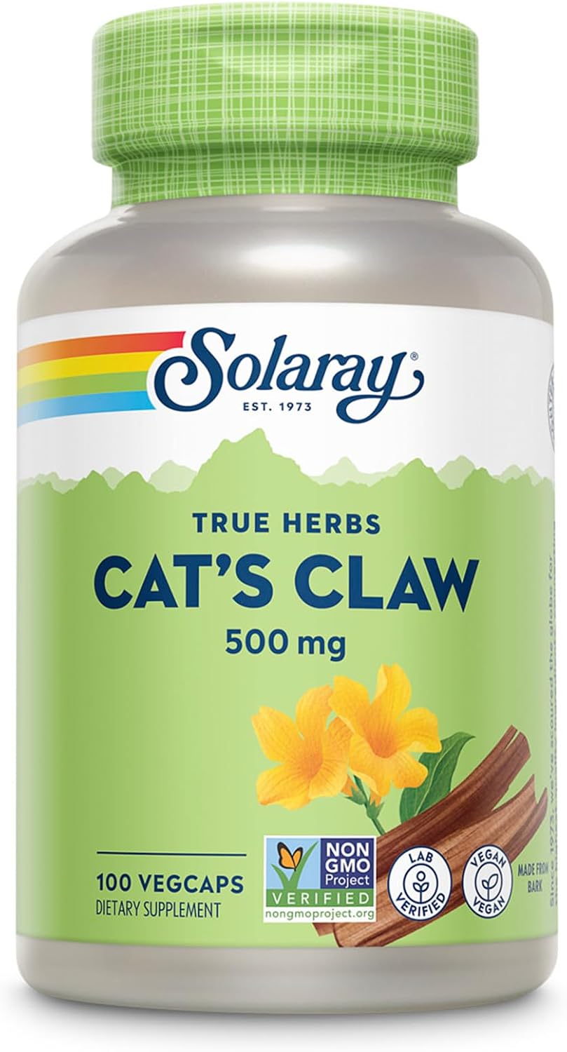 Solaray Uña de Gato (Cat's Claw) 500mg - 100 Cápsulas