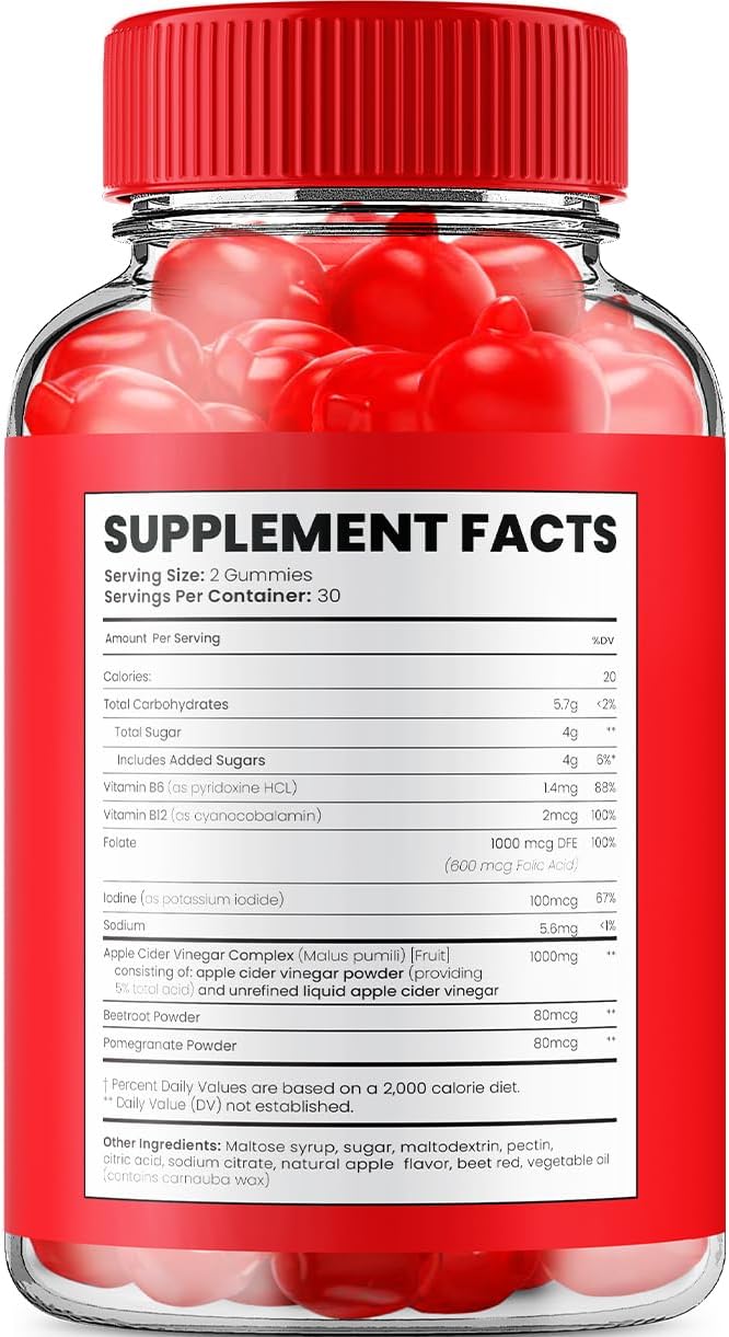 Hero ACV Gummies - Vinagre de Manzana y Vitamina B12, 120 Gominolas