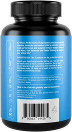 Vital Vitamins Multivitamínico para Hombres - Complejo con Aminoácidos Esenciales, Maca, Saw Palmetto, Vitaminas A, C, D3, E, B6, B12 y Zinc - 60 Cápsulas