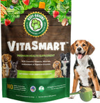 Ruff Greens VitaSmart - Complemento en polvo para perros con 25 vitaminas y minerales, 15 probióticos y 20 enzimas digestivas - 6.9 oz