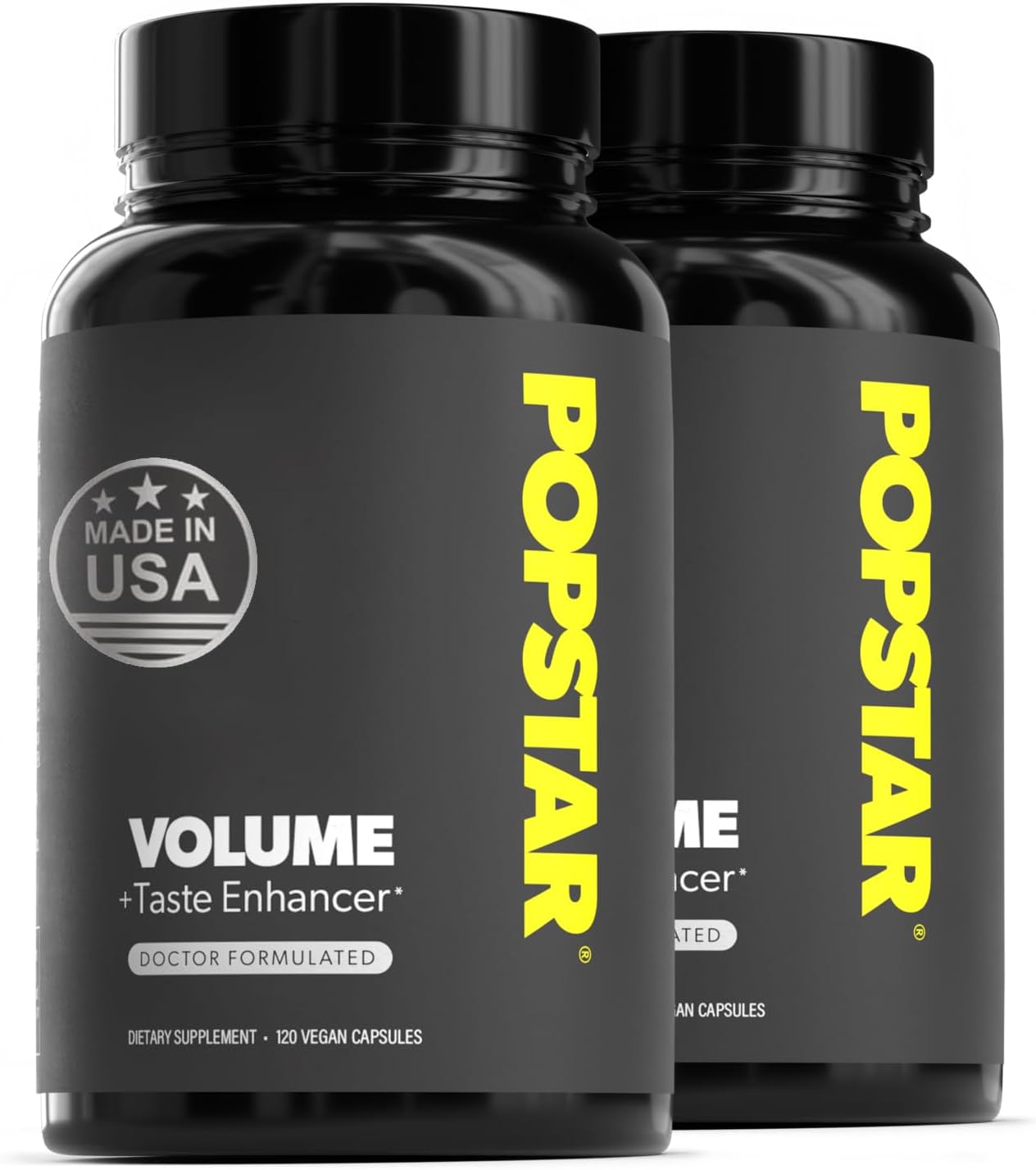 POPSTAR Labs Semen Volume Booster - Potenciador de Volumen de Semen - Salud y Fertilidad Masculina - Formulado por Médicos - Vegano - 240 Cápsulas (Suministro para 2 Meses)