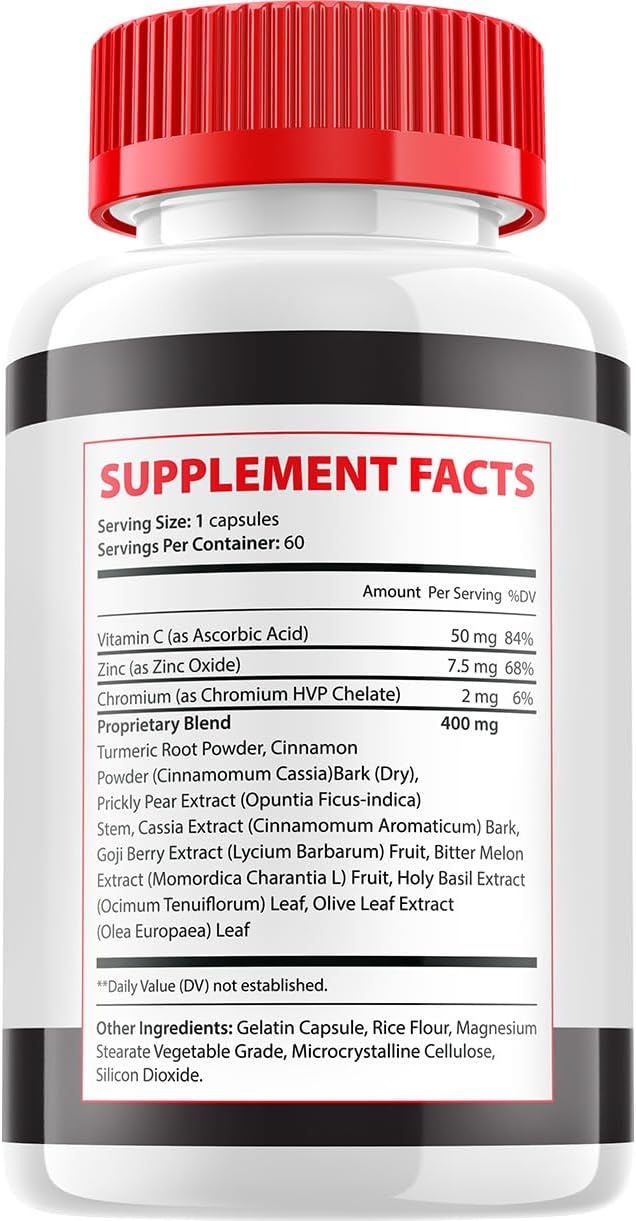 Sugar Stream Capsules - Suplemento Avanzado con Fórmula Natural (60 Cápsulas)