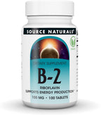 Source Naturals Vitamina B-2 Riboflavina 100 mg - 100 Comprimidos