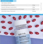 Briyo OptiVital – Complemento para la salud visual con luteína, zeaxantina, astaxantina y omega-3, 60 cápsulas