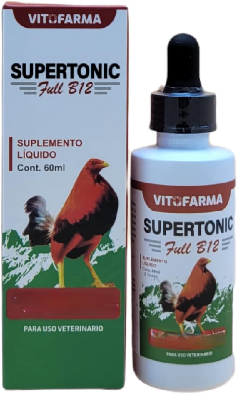 Supertonic Full B12 para Gallos - Complemento Multivitamínico Líquido 60ml
