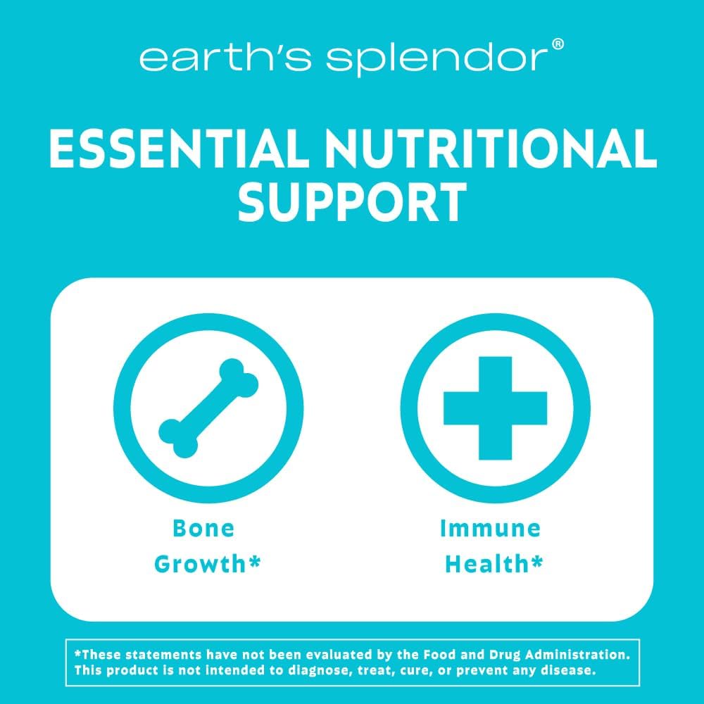Earth's Splendor Multivitamínico Masticable para Niños, Apoya el Crecimiento Saludable, 60 Comprimidos