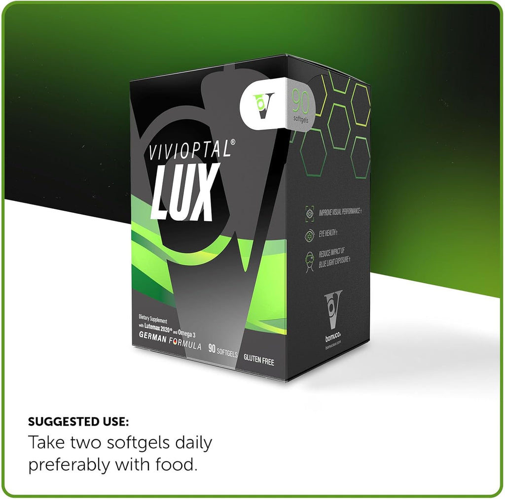 Vivioptal Lux, 90 Cápsulas Blandas - Multivitamínico con Luteína, Zeaxantina y Omega-3