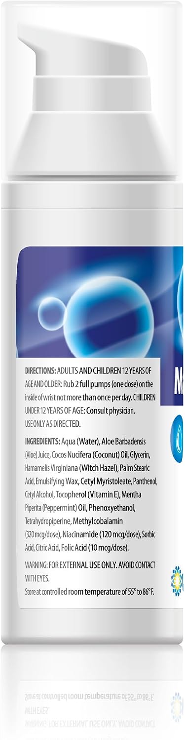 Crema de Vitamina B12 Maxasorb - Methylcobalamin 1000 mcg - 1.7 oz
